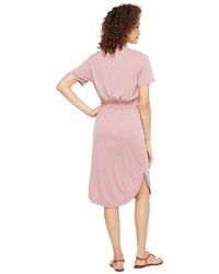 Culture Phit Arlene Short Sleeve Midi Dress With Front Tie Dress