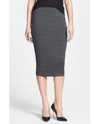 Bailey 44 Shirley Knit Jersey Pencil Skirt Charcoal Small