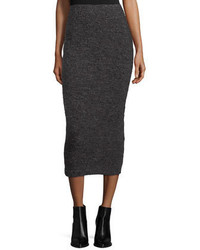 Elizabeth and James Eliza Fitted Midi Skirt Charcoal