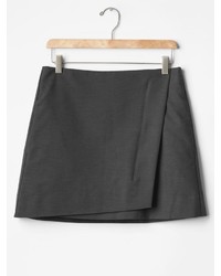 Gap Heather Wrap Mini Skirt
