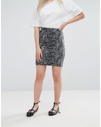 B.young Zebra Mini Skirt