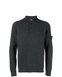 Stone Island Button Up Knitted Jumper