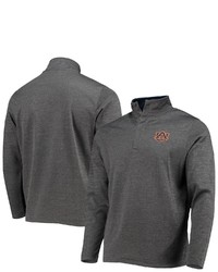 Colosseum Heathered Charcoal Auburn Tigers Roman Pullover Jacket In Heather Charcoal At Nordstrom