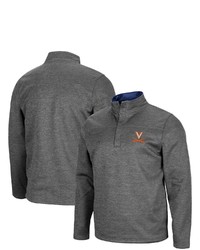 Colosseum Heathered Charcoal Virginia Cavaliers Roman Pullover Jacket In Heather Charcoal At Nordstrom