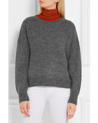 Etoile Isabel Marant Toile Isabel Marant Clifton Mohair Blend Sweater Gray