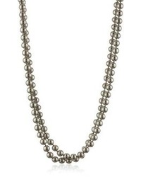 Carolee Charcoal Pearl Basics Simulated Pearl 72 Charcoal Necklace