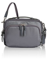 Charcoal Nylon Crossbody Bag