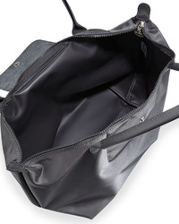 Longchamp Le Pliage Neo Large Nylon Shoulder Tote Bag Gray