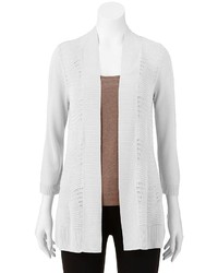 212 Collection Solid Open Front Cardigan