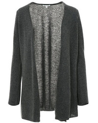 Minnie Rose Cashmere Duster Cardigan In Charcoal Heather