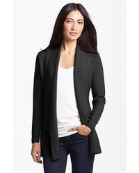 Eileen Fisher Open Front Cardigan Charcoal Large