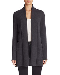 Lord & Taylor Mixed Gauge Cashmere Cardigan