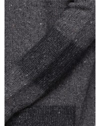Nobrand Stripe Panel Open Front Cardigan