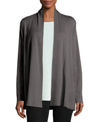 Eileen Fisher Tencel Blend Cardigan With Pockets