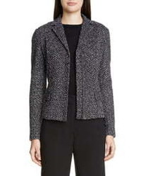 St. John Collection Textured Wool Blend Boucle Jacket