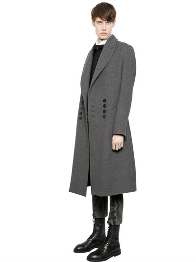 Ann Demeulemeester Double Breasted Wool Blend Coat, $2,530 ...