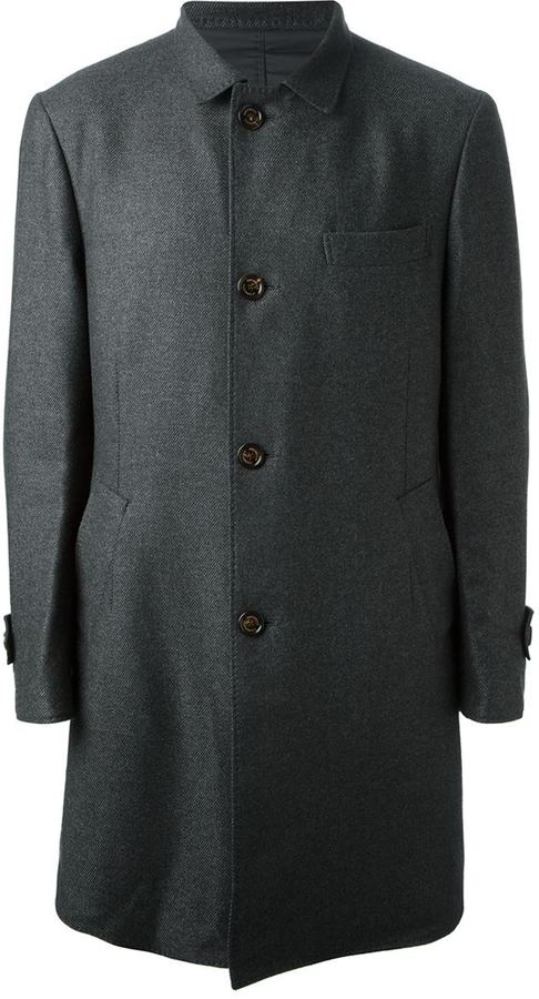 Brunello Cucinelli Classic Coat, $5,895 | farfetch.com | Lookastic.com