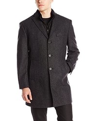Calvin Klein Dkny Derring 35 Inch 3 In 1 Overcoat With Removable Vest