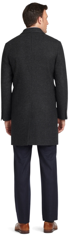 Brooks Brothers Double Breasted Plaid Topcoat, $898 | Brooks Brothers ...