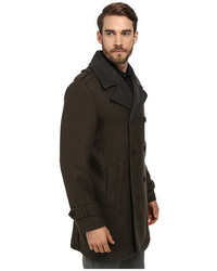 Cole Haan Doubleface Wool Double Breasted Coat