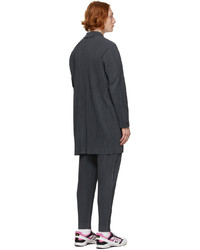 Homme Plissé Issey Miyake Grey Tailored Pleats 1 Coat