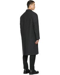 Valentino Grey Tweed Logo Coat