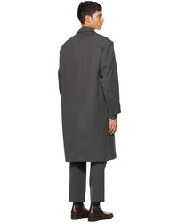 Lemaire Grey Twill Suit Coat