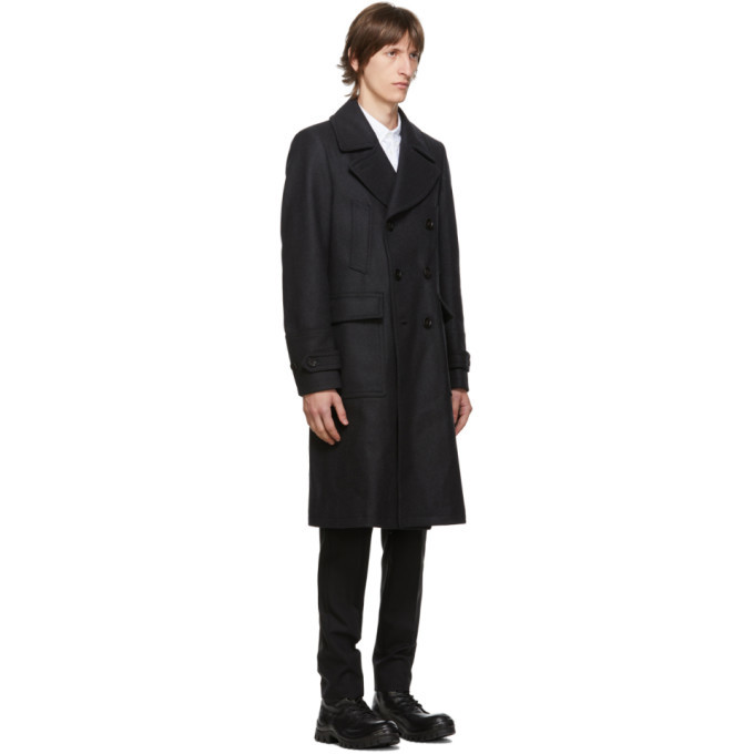 Belstaff Grey Wool Milford Coat, $637 | SSENSE | Lookastic