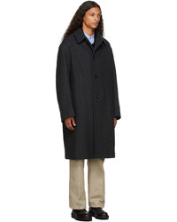 Dries Van Noten Grey Wool Oversized Coat