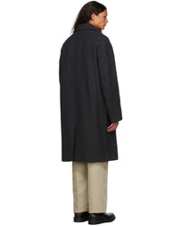 Dries Van Noten Grey Wool Oversized Coat