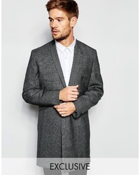Hart Hollywood By Nick Hart Prince Of Wales 100% Wool Check Overcoat