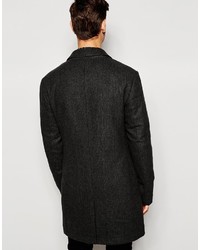 Esprit Houndstooth Wool Overcoat