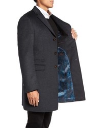 Ted Baker London Alaska Trim Fit Wool Cashmere Overcoat