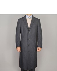 Mantoni Charcoal Wool Overcoat