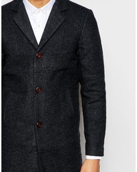 Pull&Bear Overcoat In Wool Blend