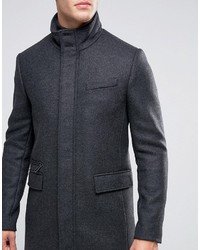 Ted Baker Overcoat With Funnel Neck