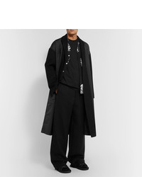 Valentino Oversized Shell Panelled Virgin Wool And Cashmere Blend Coat