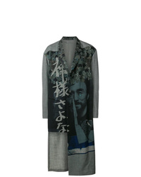 Yohji Yamamoto Printed Single Breasted Coat