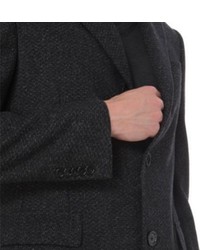 Corneliani Single Breasted Wool Blend Boucl Overcoat