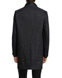 The Kooples Single Breasted Wool Blend Coat