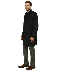 Vince Camuto Storm System Wool Melton Double Breasted Top Coat