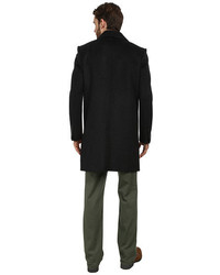 Vince Camuto Storm System Wool Melton Double Breasted Top Coat