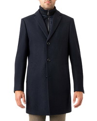Cardinal of Canada Wool Blend Car Coat With Removable Bib