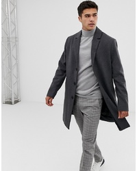 KIOMI Wool Blend Coat In Dark Grey