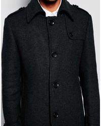 Esprit Wool Overcoat With Epaulettes