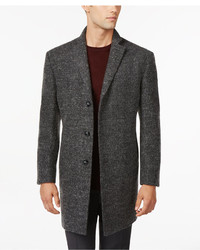 Calvin Klein X Fit Charcoal Melange Extra Slim Fit Overcoat