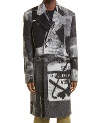 Off-White X Pablo Tomek Double Breasted Wool Blend Coat