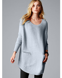 Victoria's Secret A Kiss Of Cashmere Ribbed Poncho Sweater