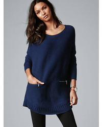 Victoria's Secret A Kiss Of Cashmere Ribbed Poncho Sweater