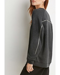 Forever 21 Contemporary Zippered Back Sweatshirt